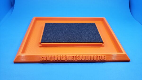 wet sanding tub orange Wet Sanding Tub