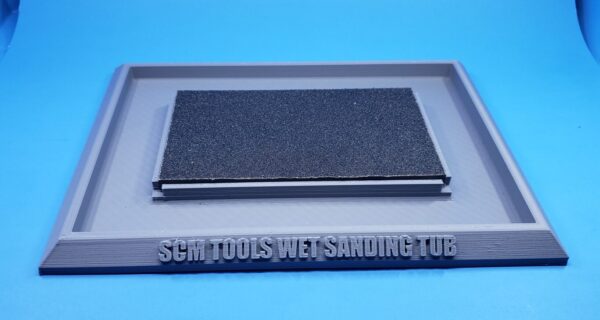 wet sanding tub gray Wet Sanding Tub
