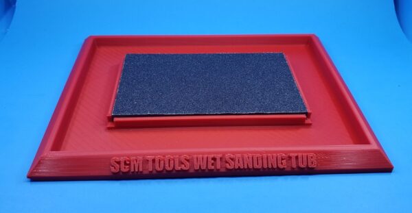 wet sanding tub red Wet Sanding Tub
