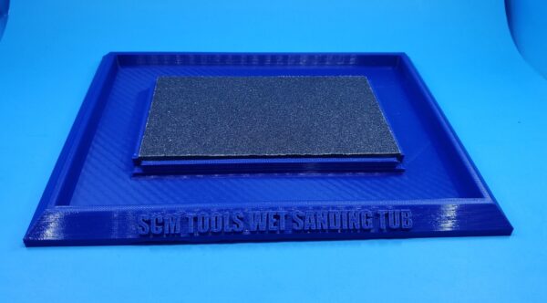 wet sanding tub blue Wet Sanding Tub
